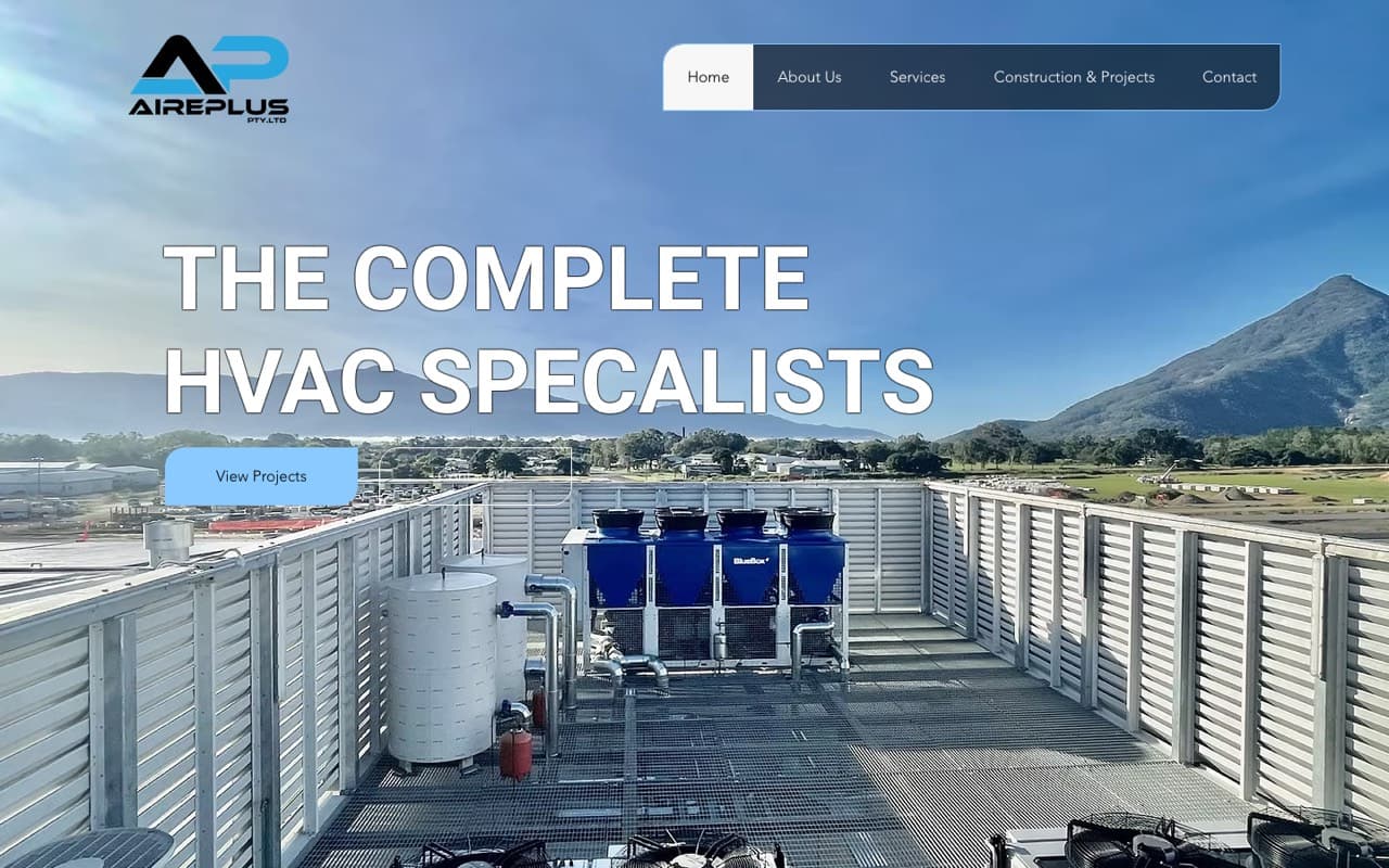 The Aireplus website built by Summit Growth Systems