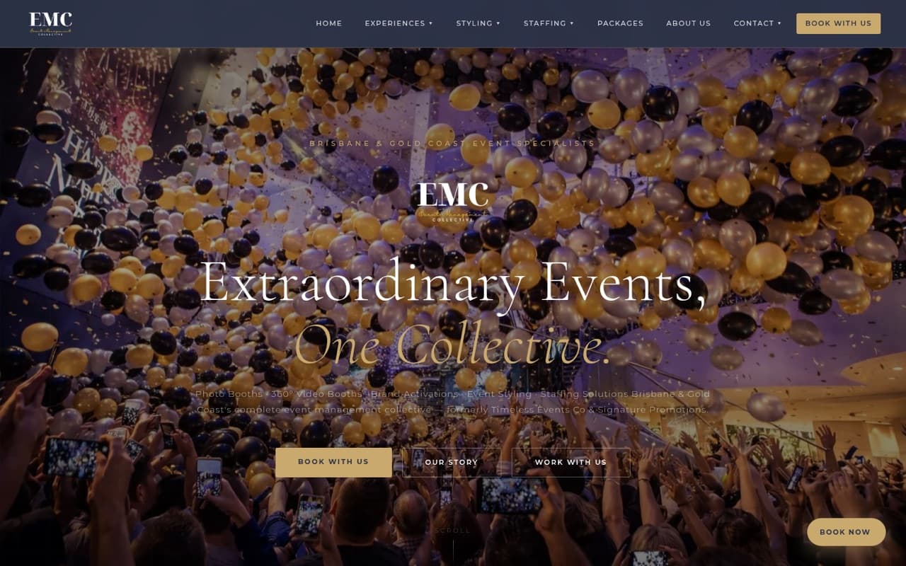 The Event Management Collective website built by Summit Growth Systems